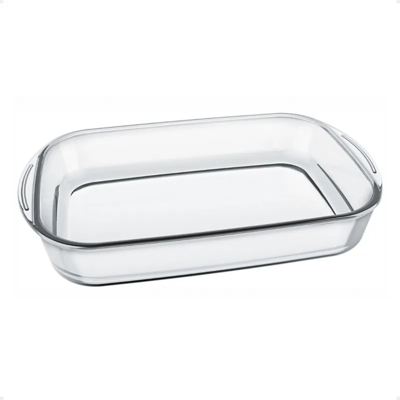 SEMPRE - Bandeja Rectangular Grande Vidrio Templado 4 Litros Sempre