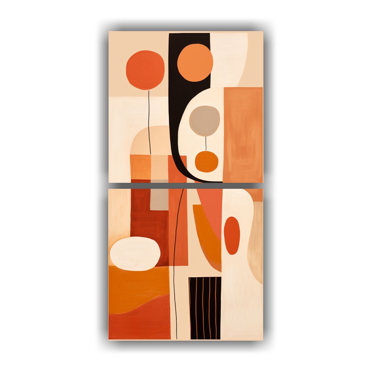 GENERICO - Cuadros Colores Intensidad Simple Abstracto 30x60 Cm