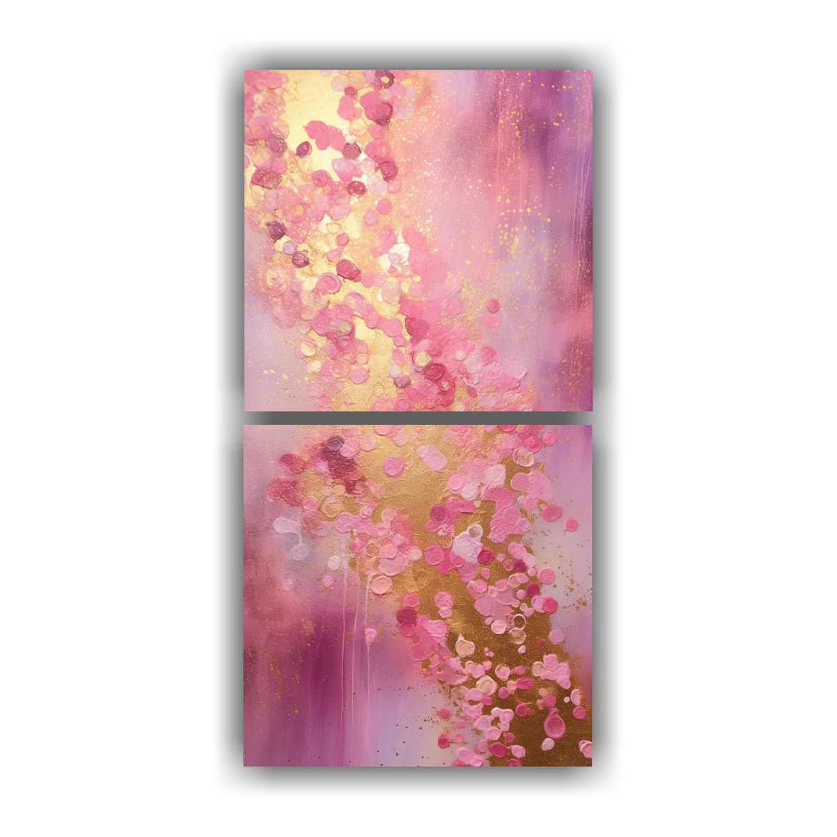 GENERICO - Pintura Decorativa Vintage Estilo Puntillismo 60x120 Cm