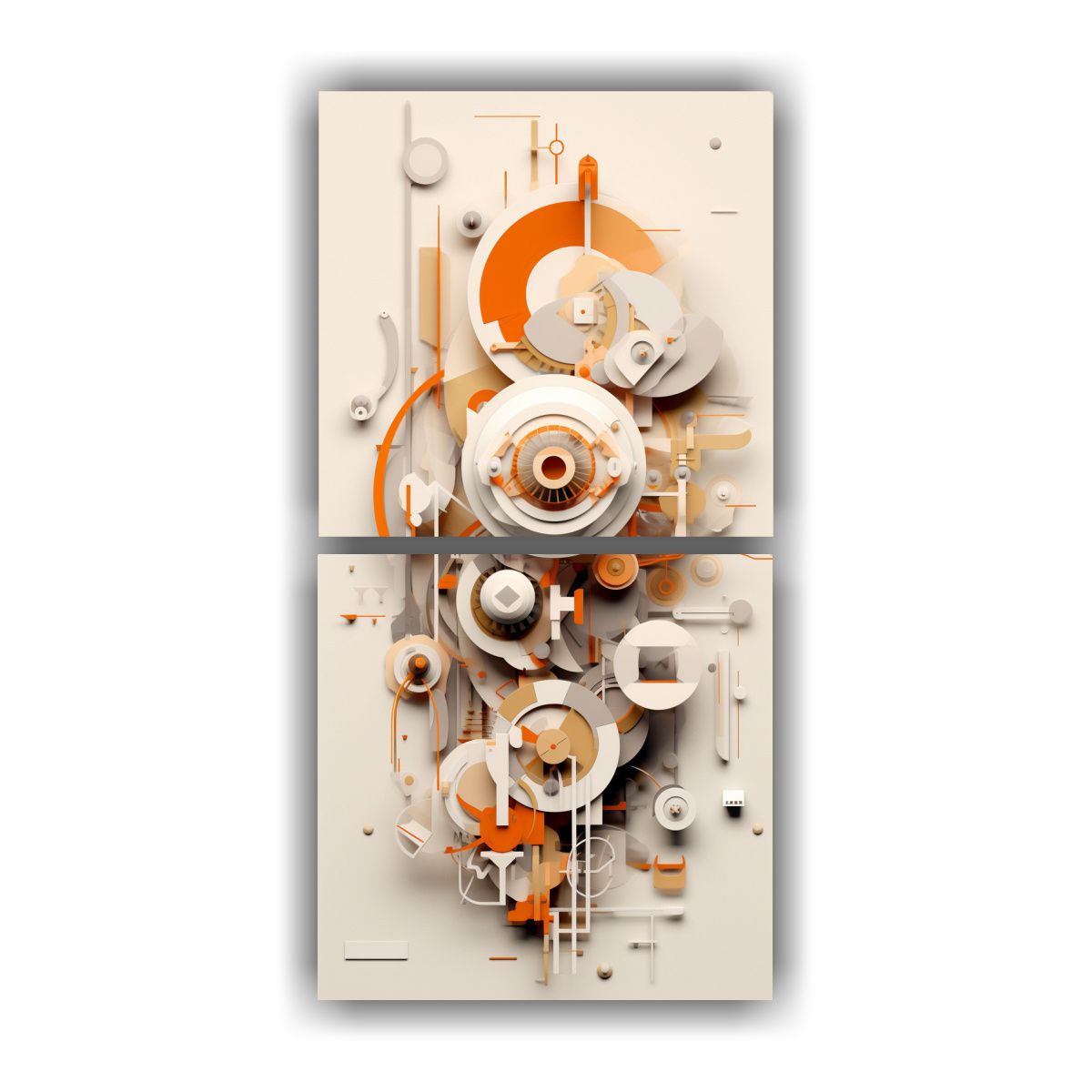 GENERICO - Cuadro Abstracto En Tela Arte 3D De Twendy Barton 50x100 Cm