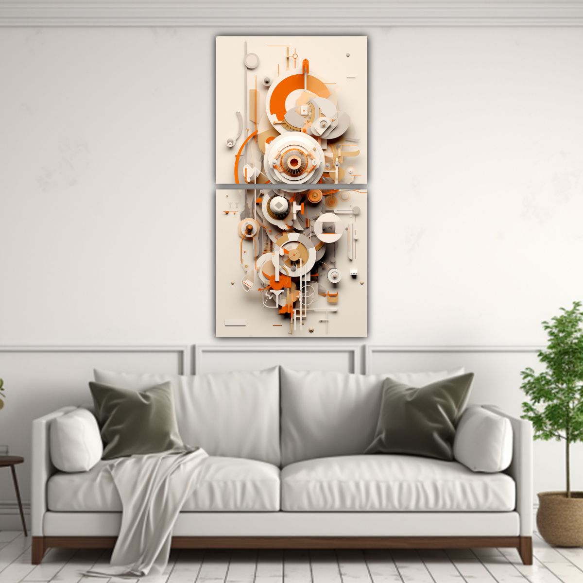 GENERICO - Cuadro Abstracto En Tela Arte 3D De Twendy Barton 50x100 Cm