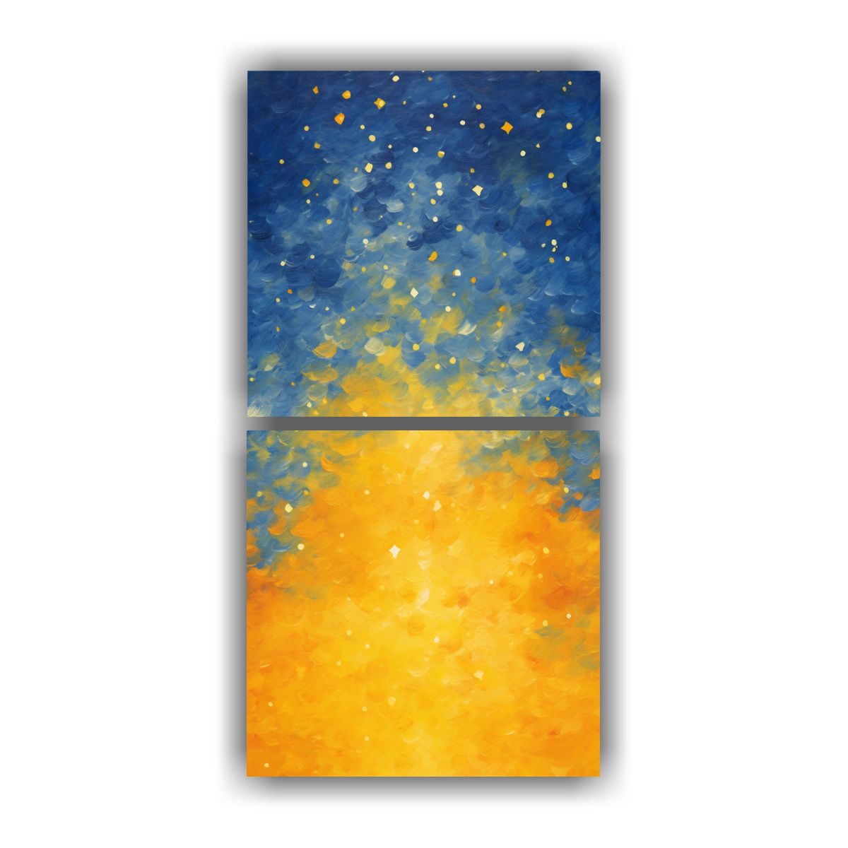 GENERICO - Composición Dinámica De La Noche Estrellada Con 30x60 Cm