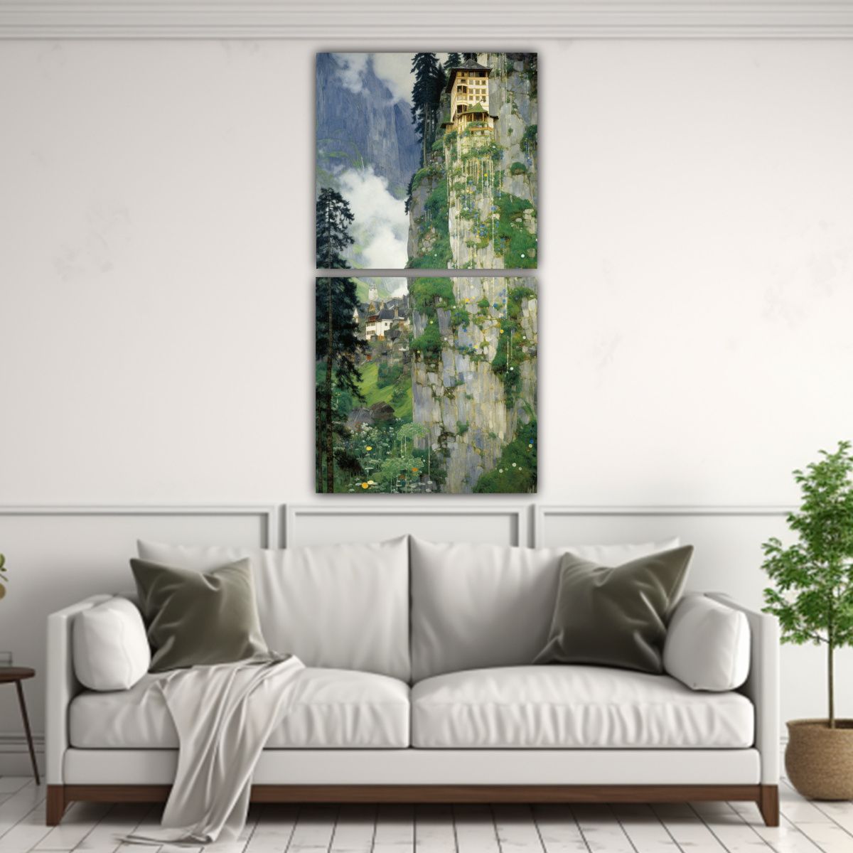 GENERICO - Arte Paisajístico Inédito De Gustav Klimt 50x100 Cm