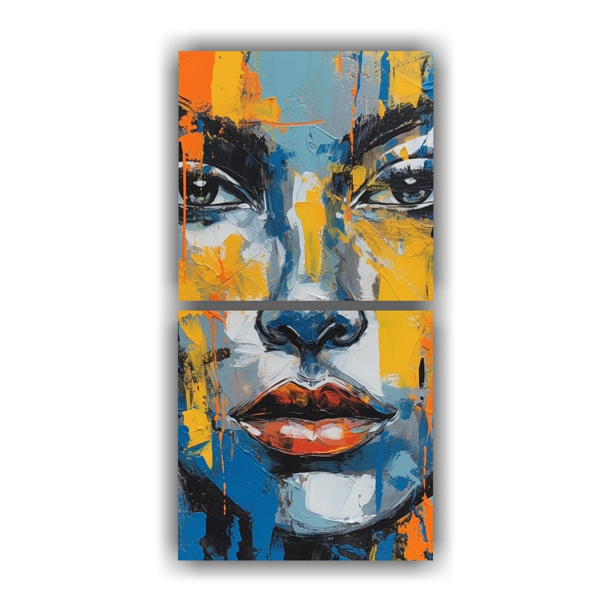 GENERICO - Cuadro Decorativo De Mujer Con Maquillaje Arte 40x80 Cm