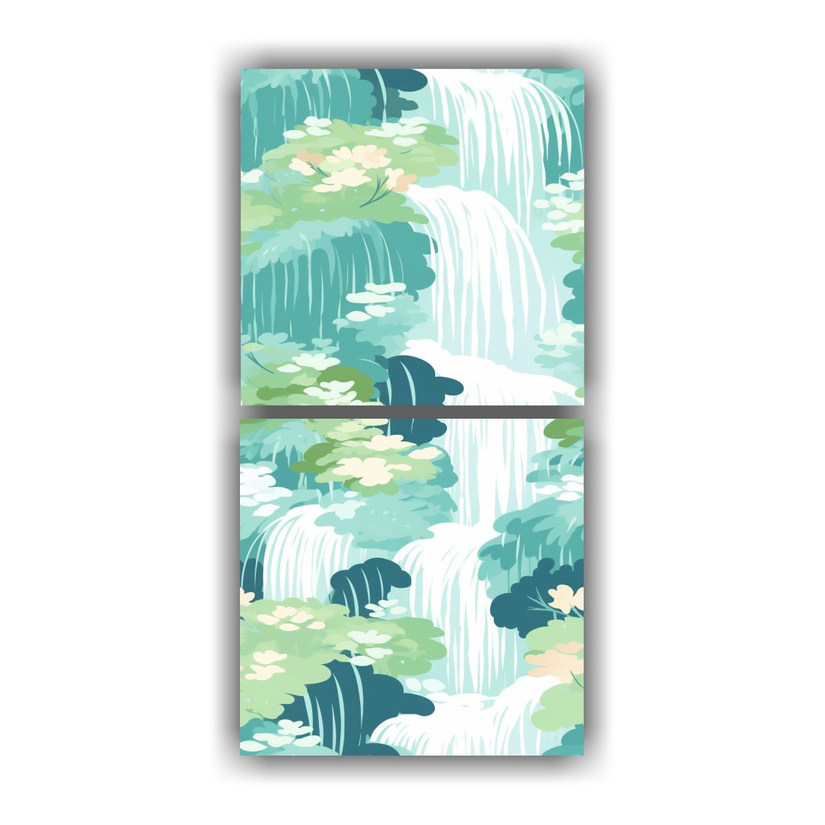 GENERICO - Pinturas Decorativas Con Patrón De Cascada 30x60 Cm