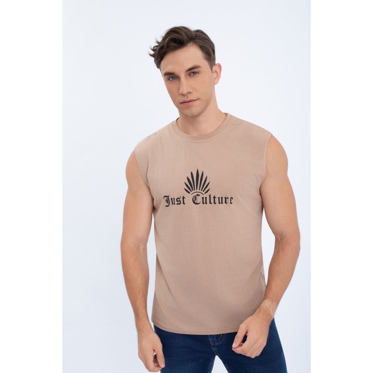 LIKE SHOP - Polera Musculosa Hombre Sin Mangas Diseño Colores 7603