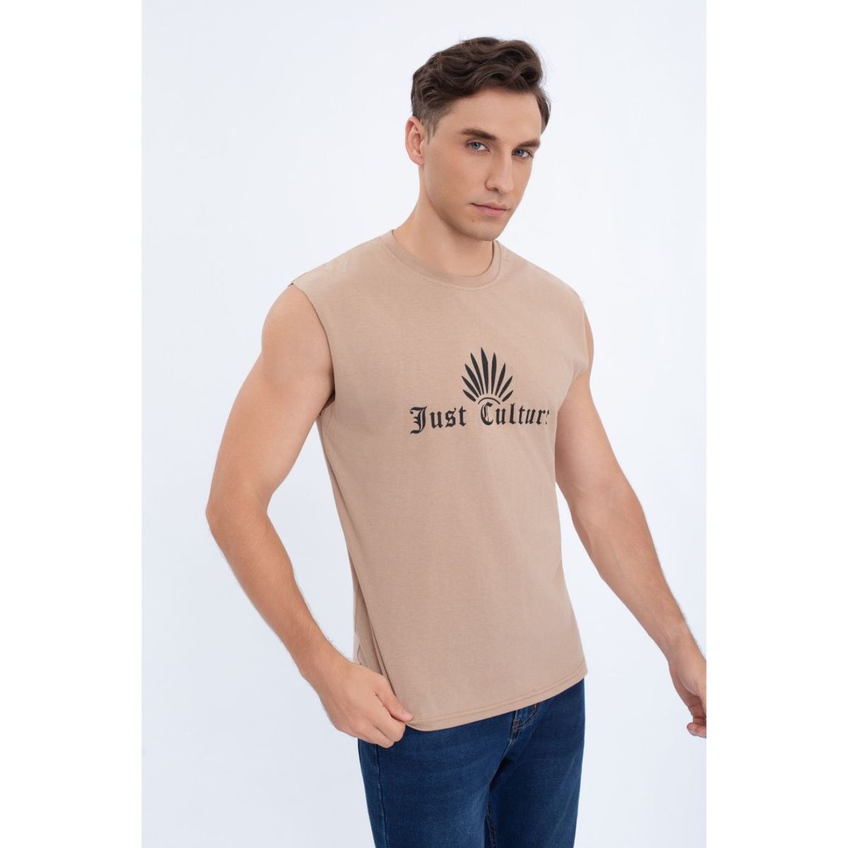 LIKE SHOP - Polera Musculosa Hombre Sin Mangas Diseño Colores 7603