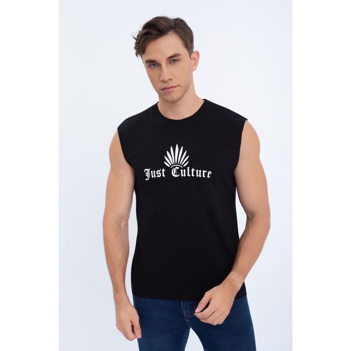 LIKE SHOP - Polera Musculosa Hombre Sin Mangas Diseño Colores 7603