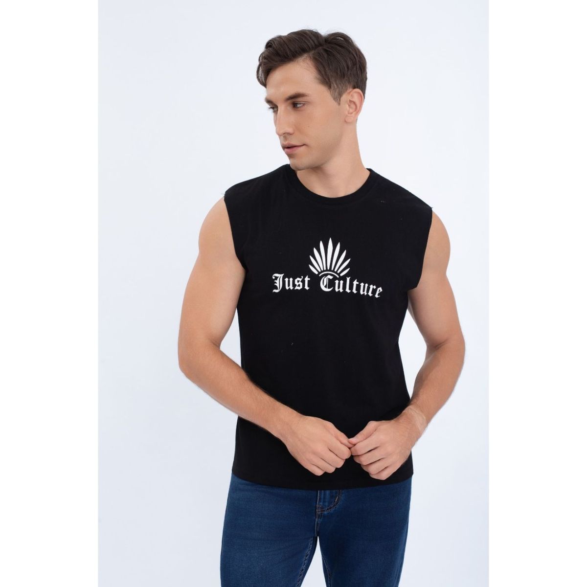 LIKE SHOP - Polera Musculosa Hombre Sin Mangas Diseño Colores 7603