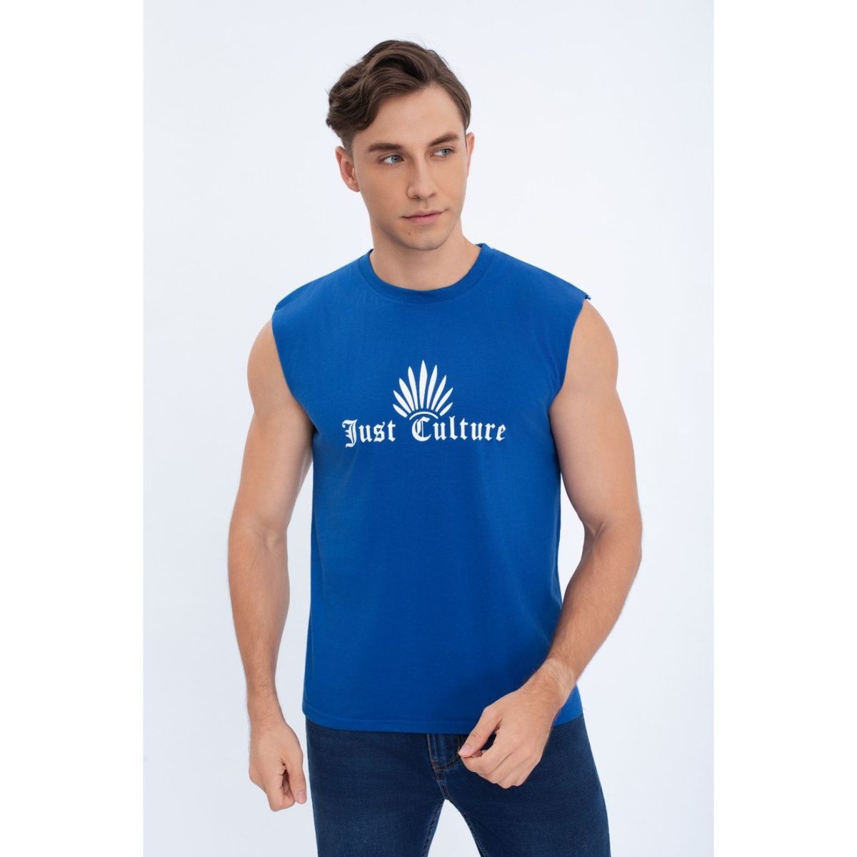 LIKE SHOP - Polera Musculosa Hombre Sin Mangas Diseño Colores 7603