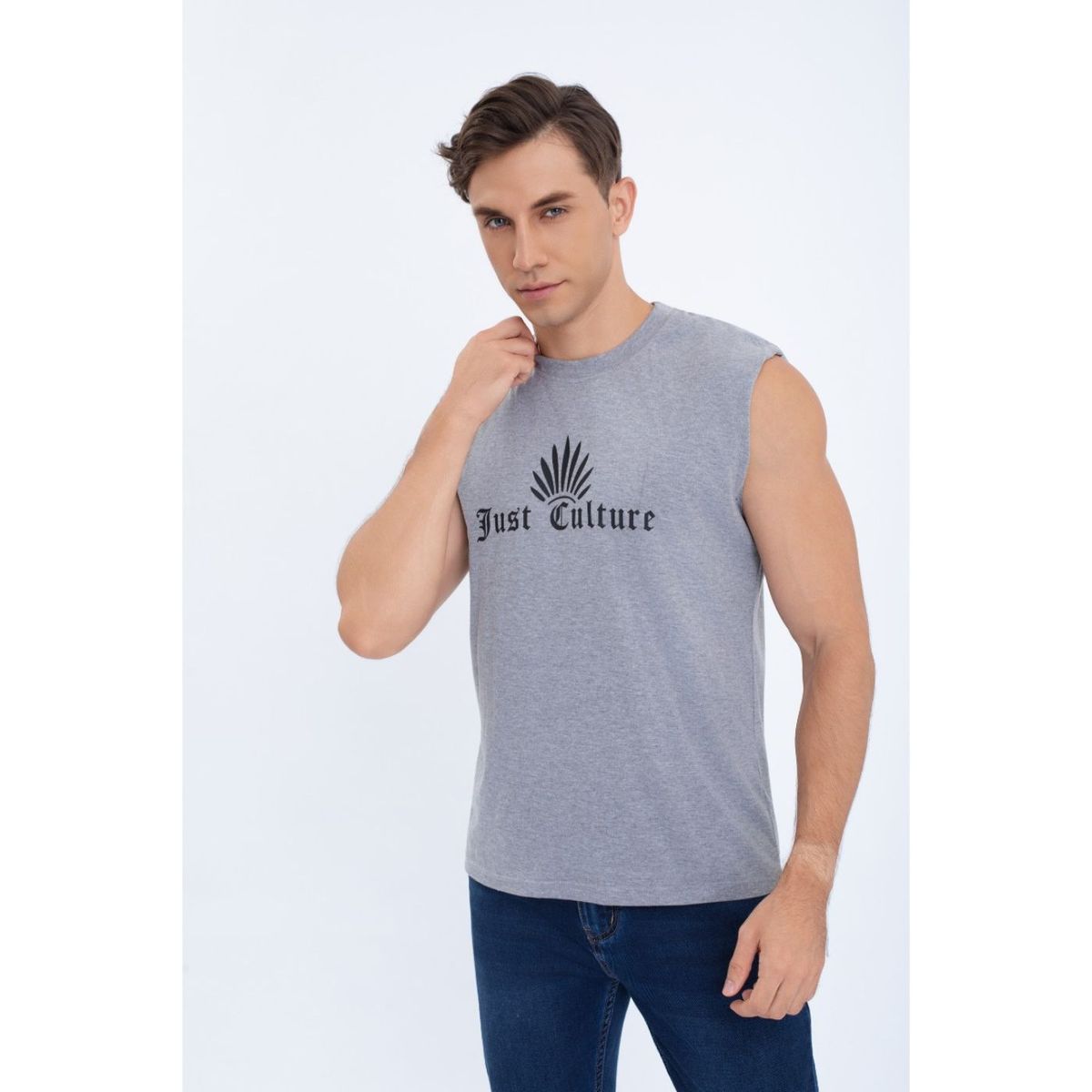 LIKE SHOP - Polera Musculosa Hombre Sin Mangas Diseño Colores 7603