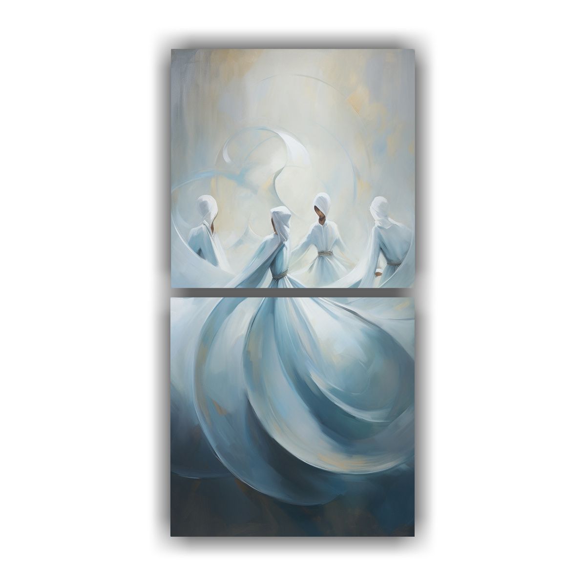 GENERICO - Cuadro Decoración Contraste Derviches Giróvagos 20x40 Cm