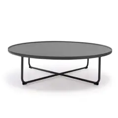 AMERITEX - Mesa de Centro Terraza Topsy Gris Oscuro