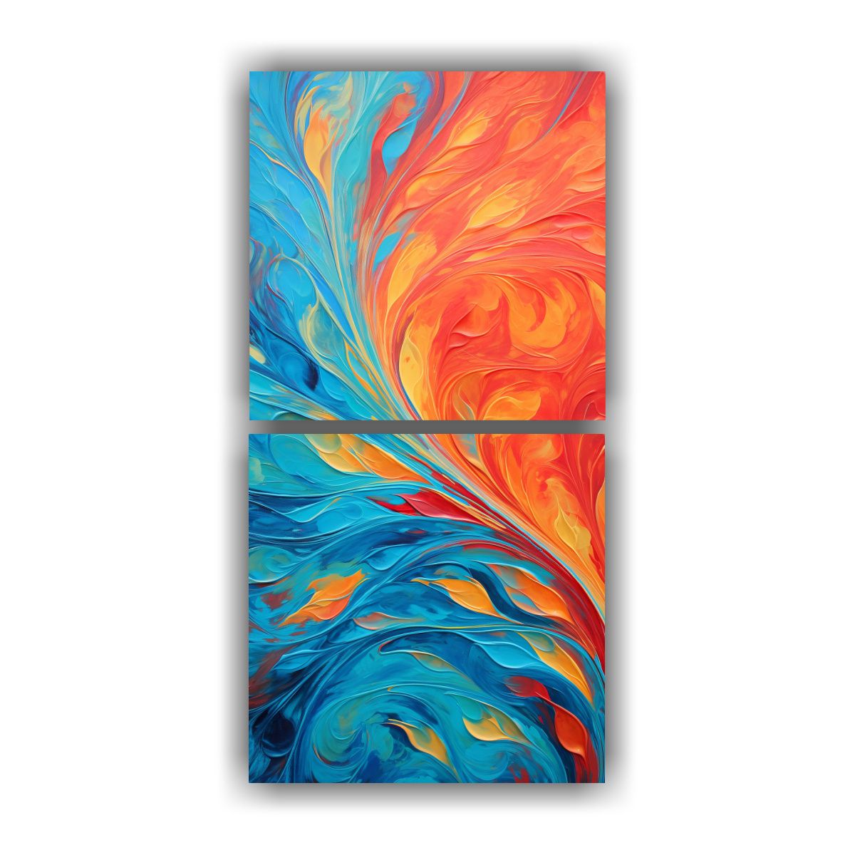 GENERICO - Pinturas Decorativas Set 2 Vanguardia Época Con 30x60 Cm