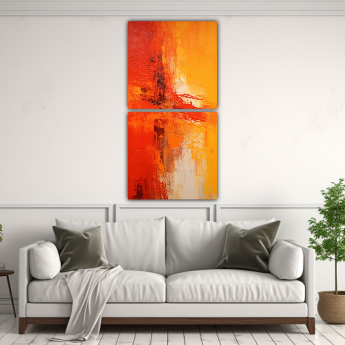 GENERICO - Pinturas Decorativas Abstractas Inspiradas En El 30x60 Cm