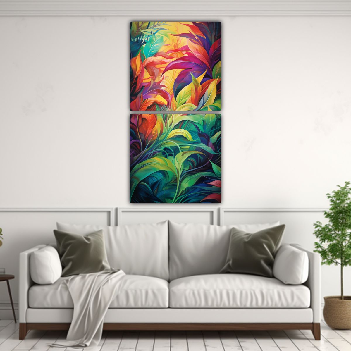 GENERICO - Cuadros Modernos Estéticos Con Patrones 30x60 Cm