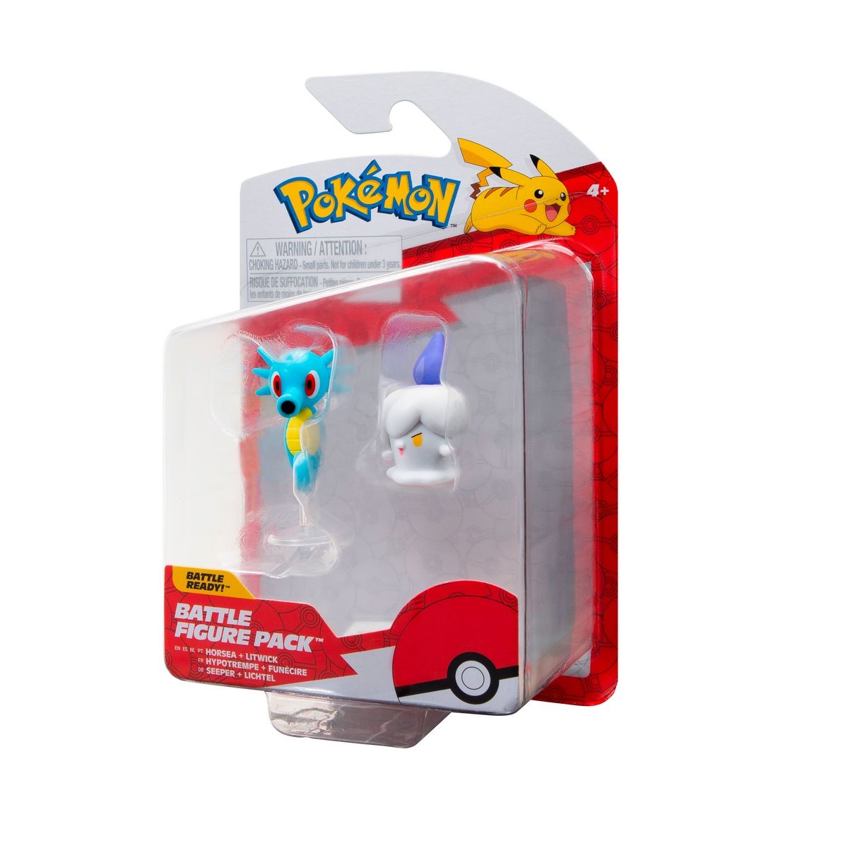POKEMON - Set 2 figuras de entre 5 a 8 cm pokémon - horsea + litwick