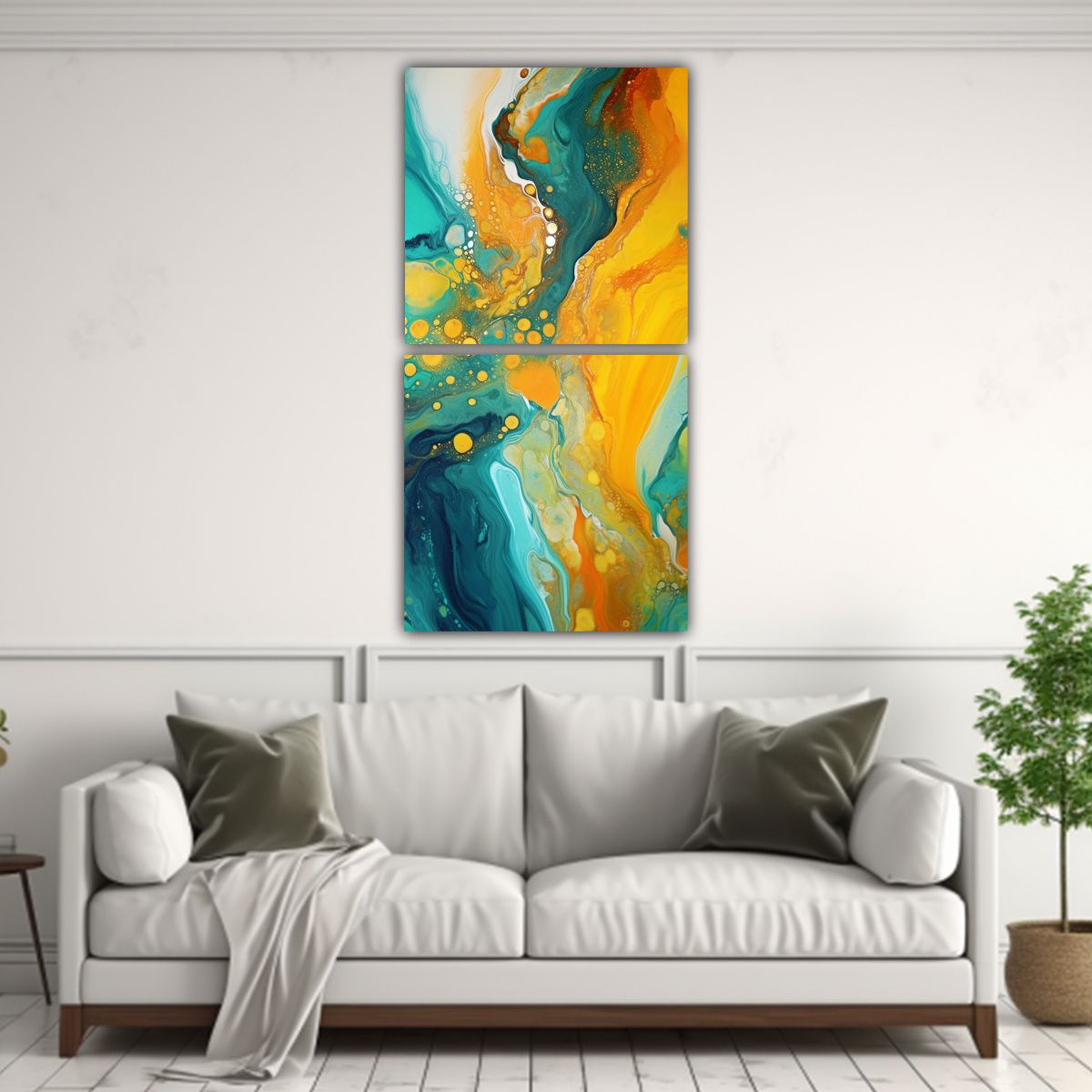 GENERICO - Pintura Creativa Con Colores Vibrantes Estilo 20x40 Cm