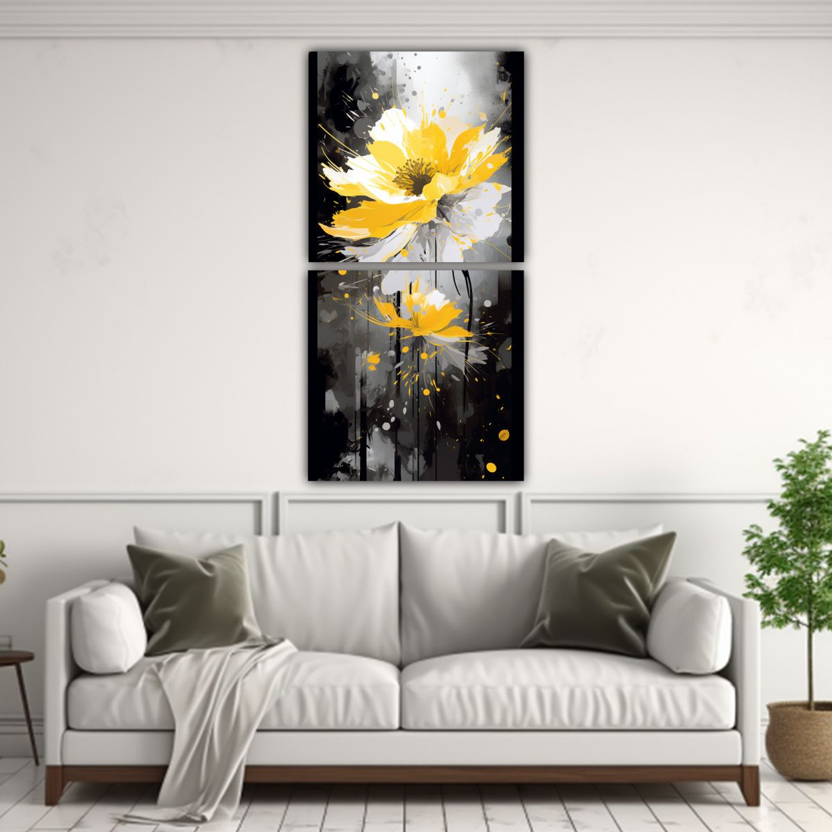 GENERICO - Pinturas Decorativas Estilo Medio Cepillo Para 60x120 Cm