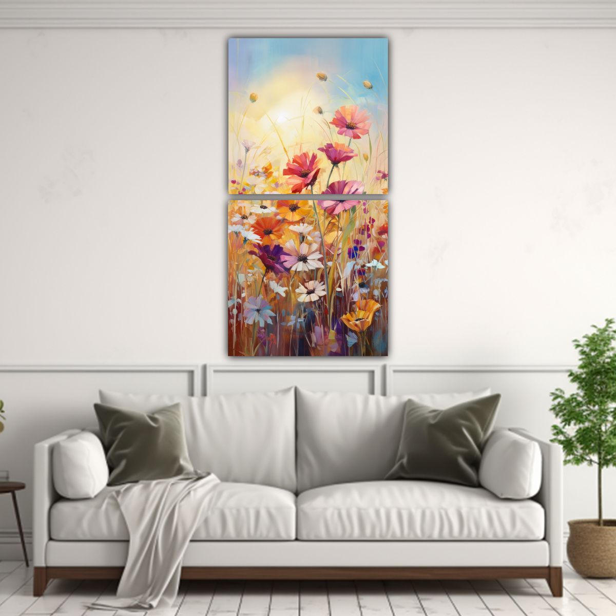 GENERICO - Lienzos De Decoración Con Representación 20x40 Cm