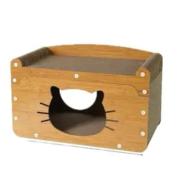 GENERICO - Rascadores De Cartón Tipo Casa Para Mascota Gatos Antiestres