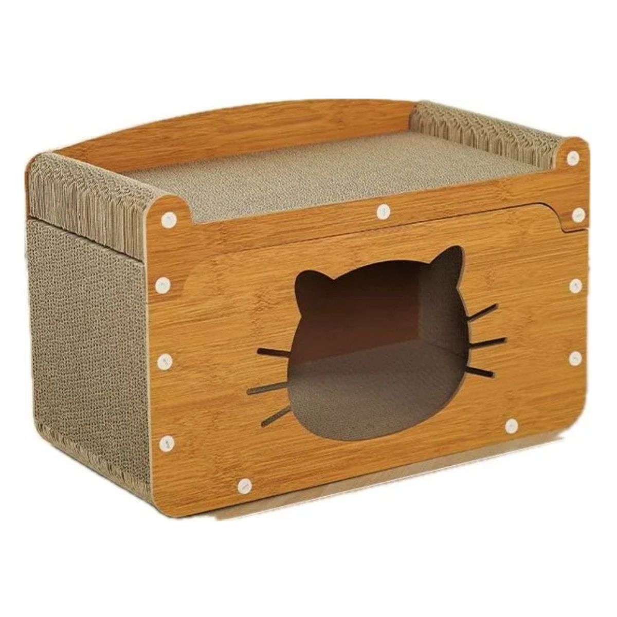 GENERICO - Rascadores De Cartón Tipo Casa Para Mascota Gatos Antiestres
