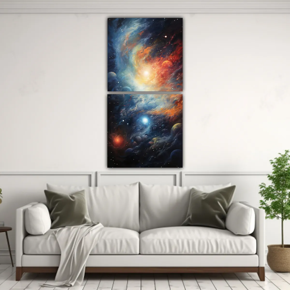 GENERICO - Paisajes Distantes En Abstractos - Pinturas 50x100 Cm