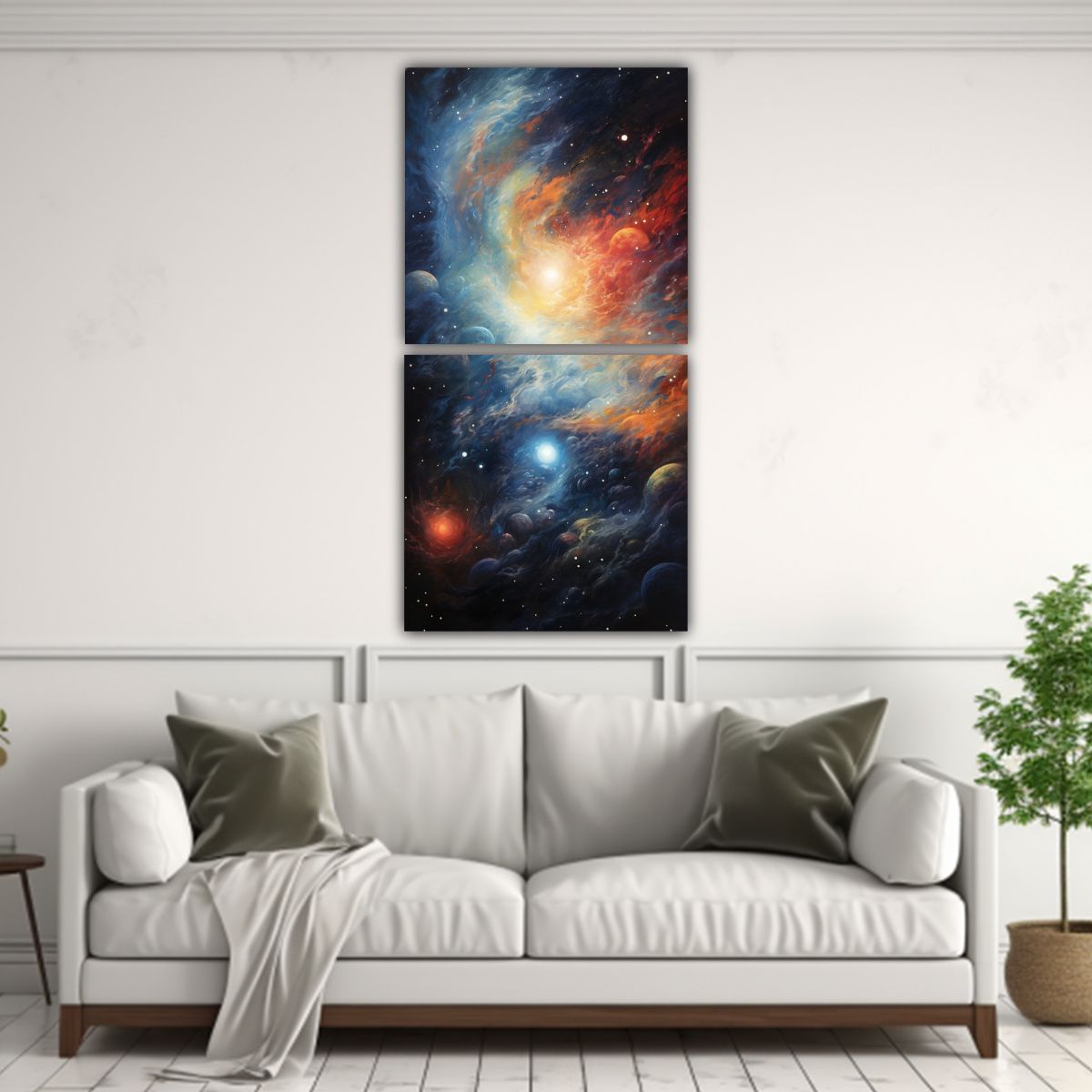 GENERICO - Paisajes Distantes En Abstractos - Pinturas 20x40 Cm