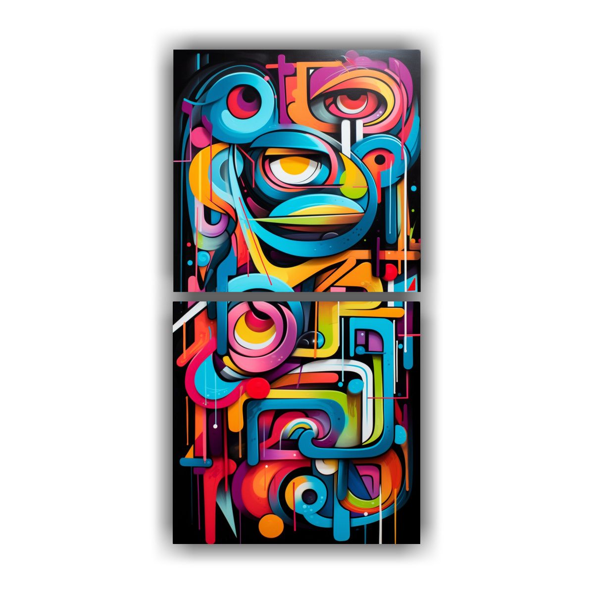 GENERICO - Pinturas Decorativas Abstractas Fusión 20x40 Cm