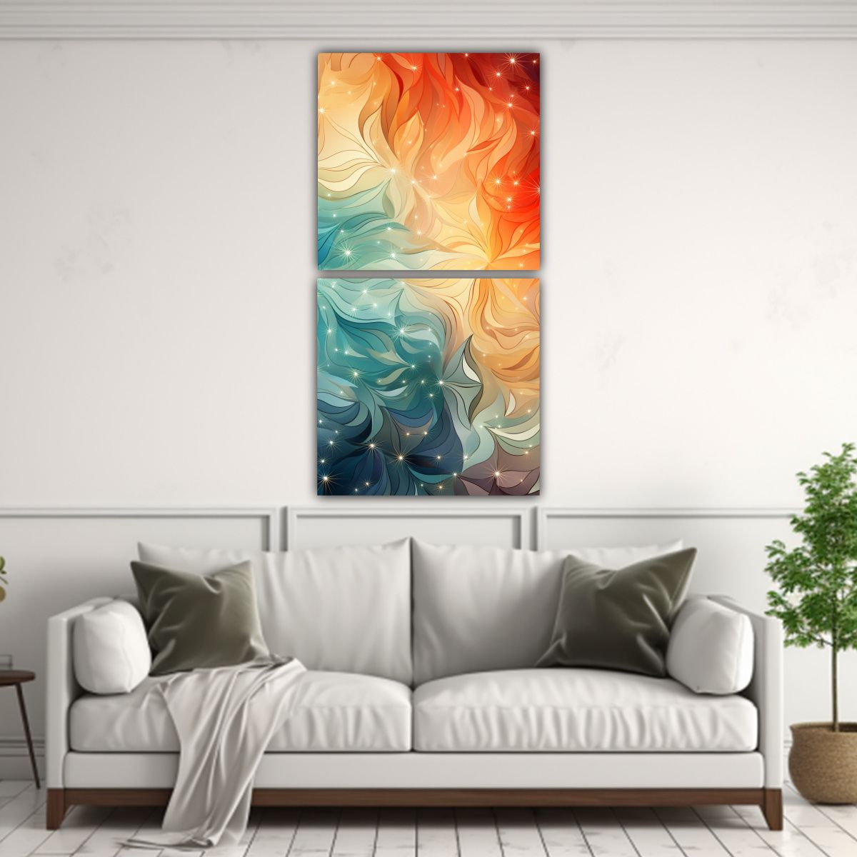 GENERICO - Conjunto De Telas Con Diseño De Fondos Digitales 40x80 Cm