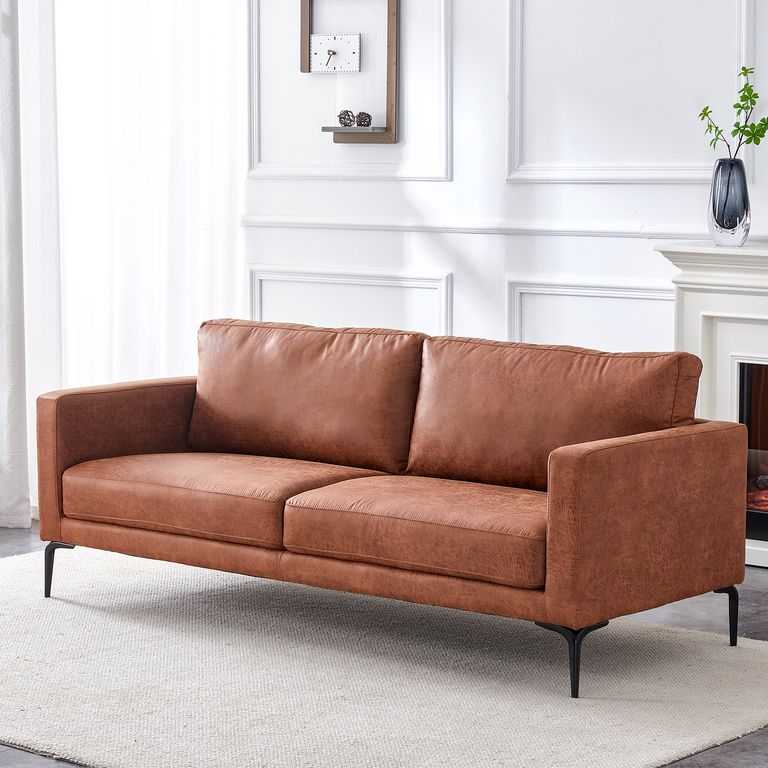 Sofa Zagreb 3 Cuerpos Camel Caramelo