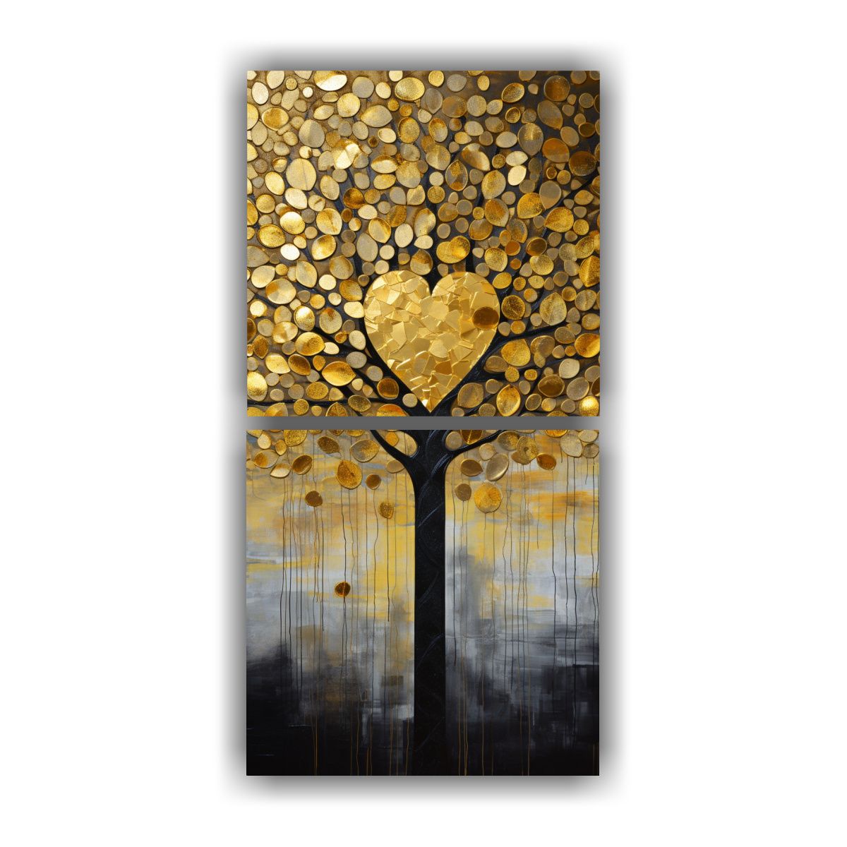 GENERICO - Conjunto 2 Composiciones Alta Calidad Para Cuarto 50x100 Cm