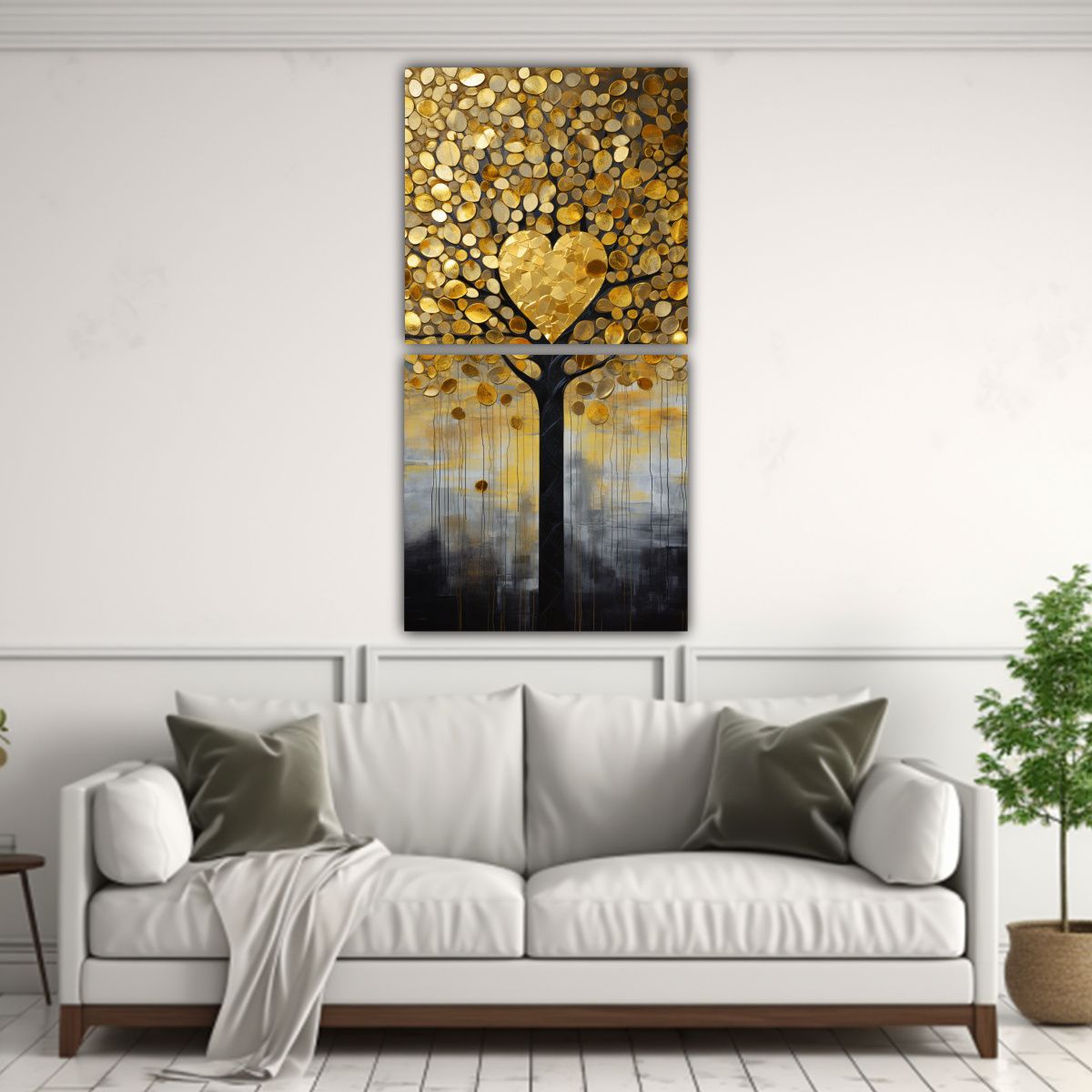 GENERICO - Conjunto 2 Composiciones Alta Calidad Para Cuarto 50x100 Cm