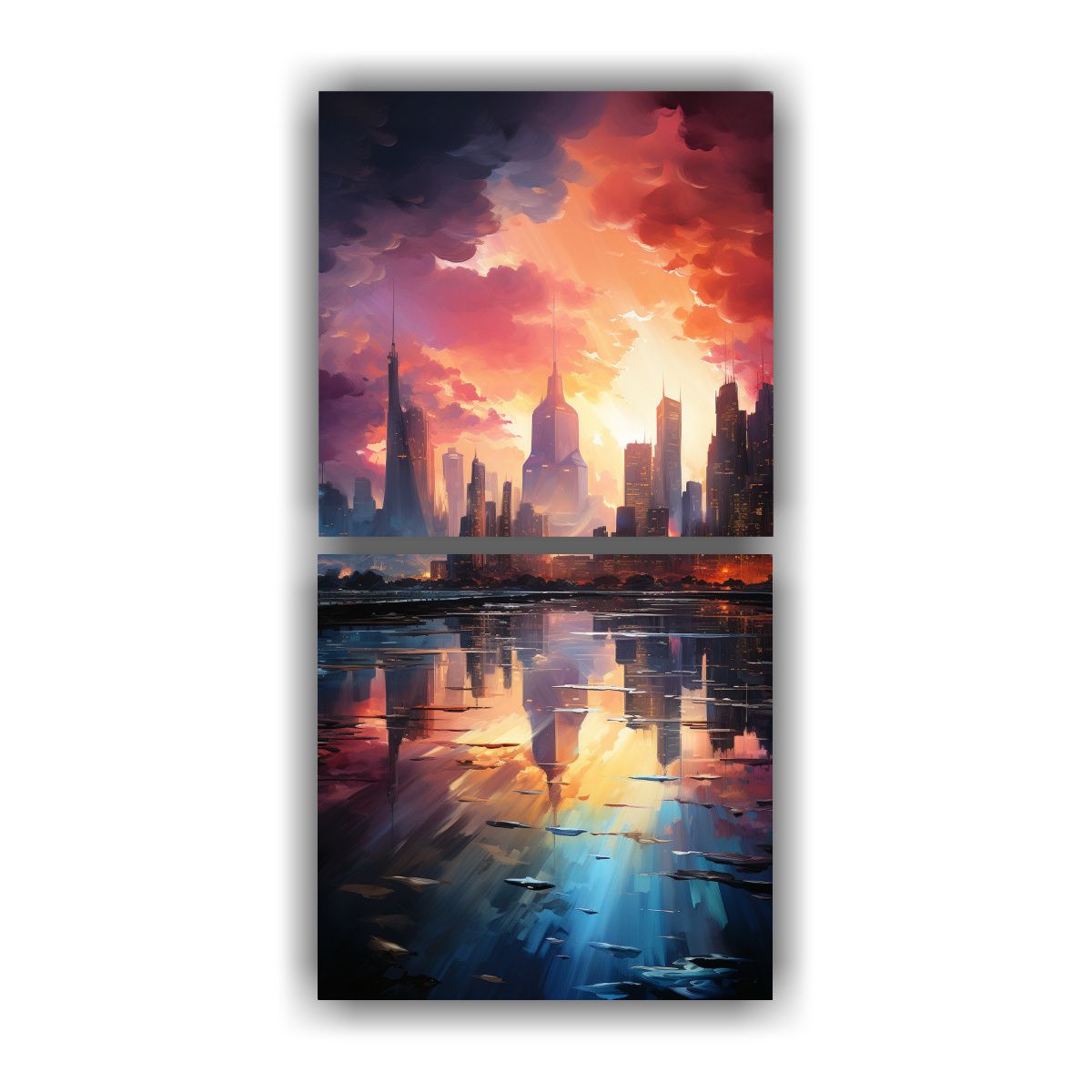 GENERICO - Cuadros Vanguardia Motivo Abstracto De Una 60x120 Cm