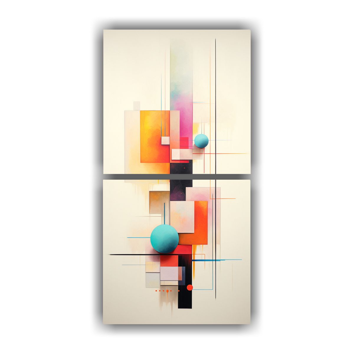 GENERICO - Cuadros Modernos Minimalistas Y Abstractos 40x80 Cm