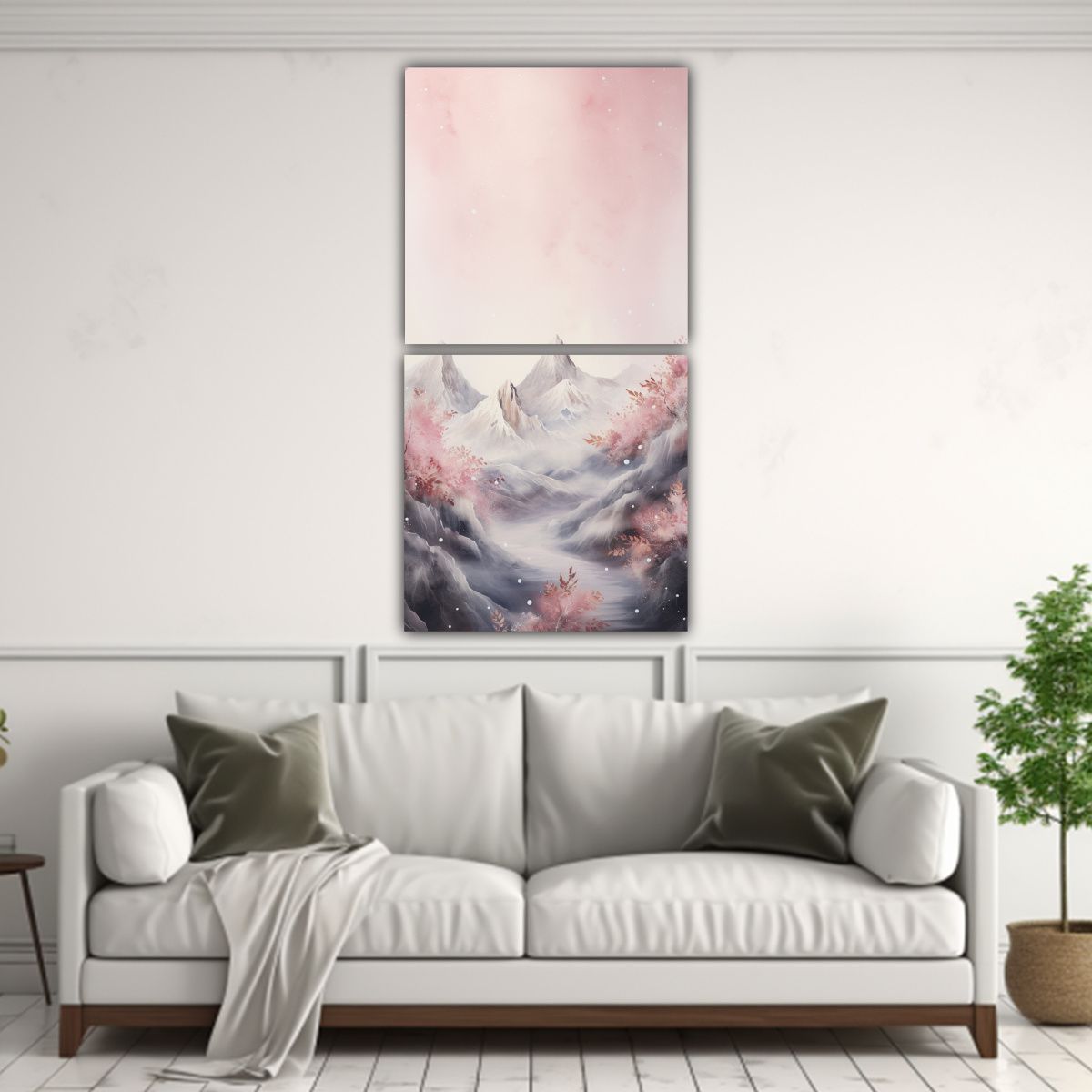 GENERICO - Paisaje De Montaña Duradero Con Estilo Elegante 30x60 Cm