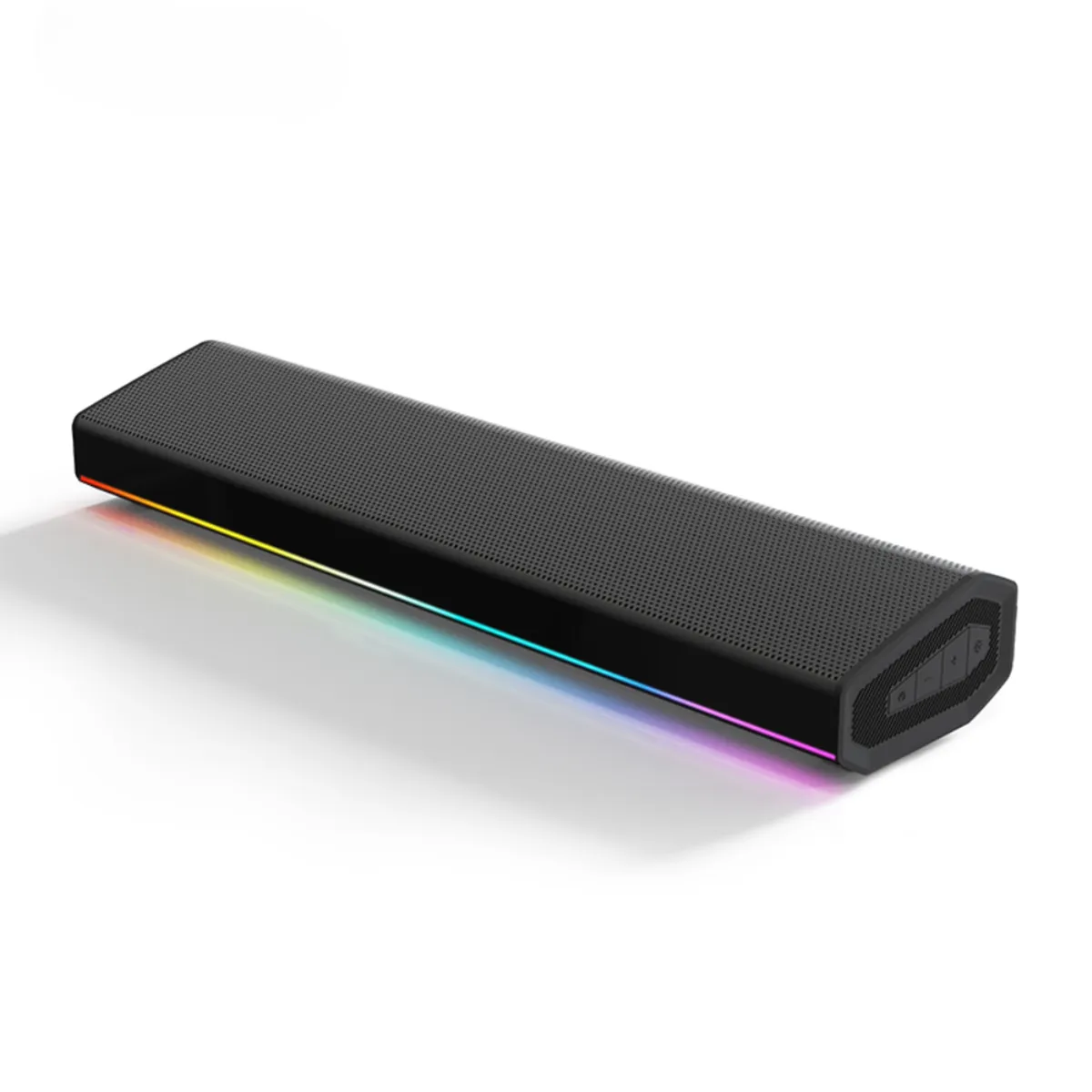 NOVYSTOR - Barra de Sonido Parlante Inalámbrico 5.3 Negro + Luces RGB