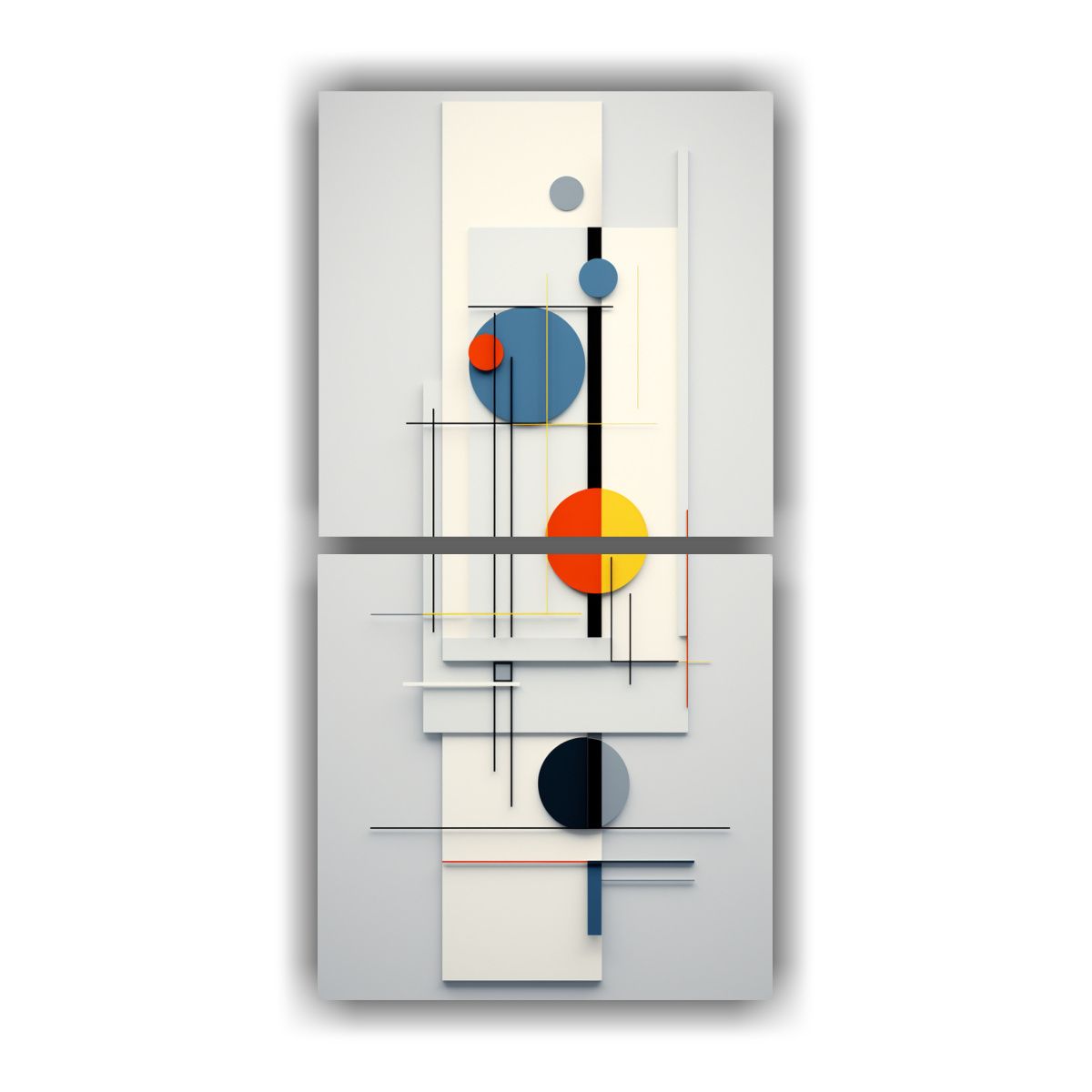 GENERICO - Pinturas Decorativas Abstractas En Bastidor 20x40 Cm