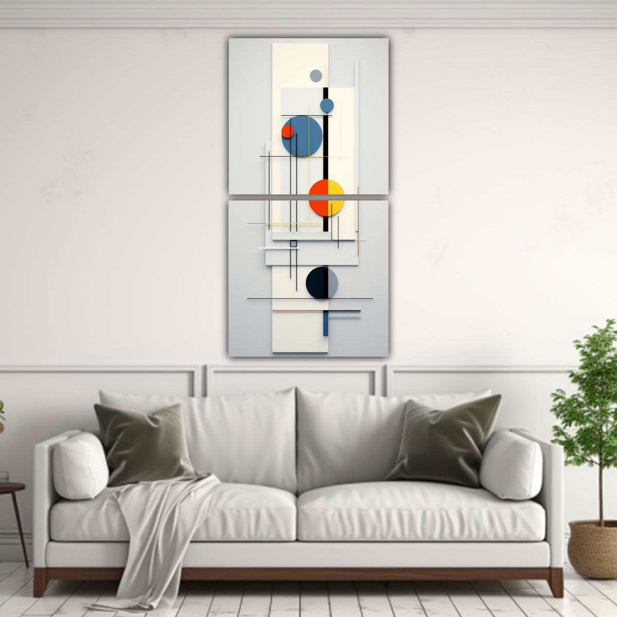 GENERICO - Pinturas Decorativas Abstractas En Bastidor 20x40 Cm