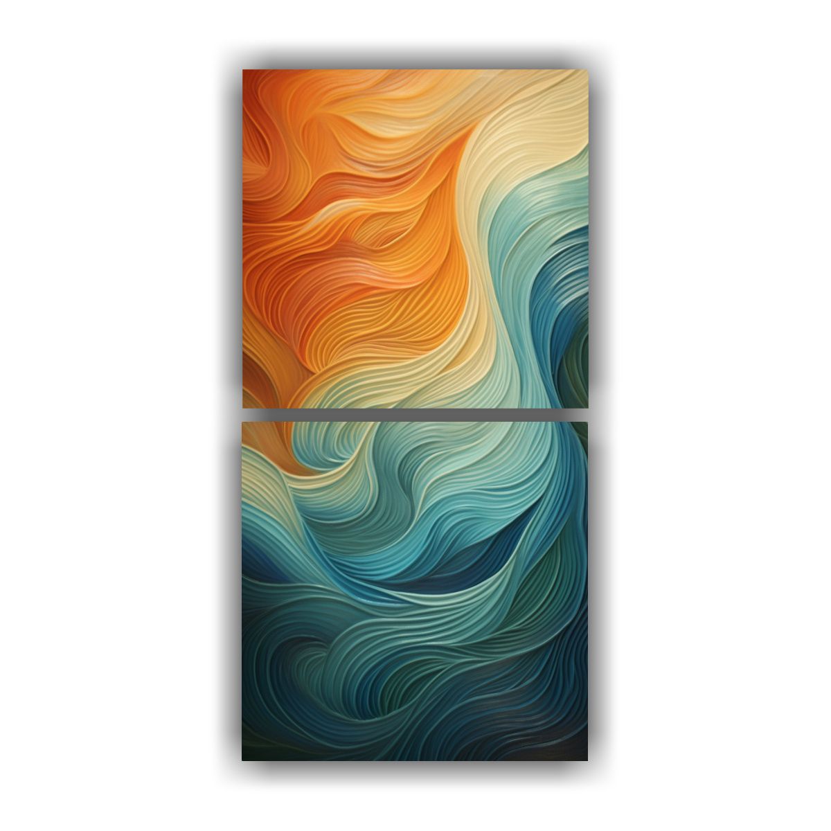 GENERICO - Cuadro Abstracto Impactante Melodías De Una 60x120 Cm