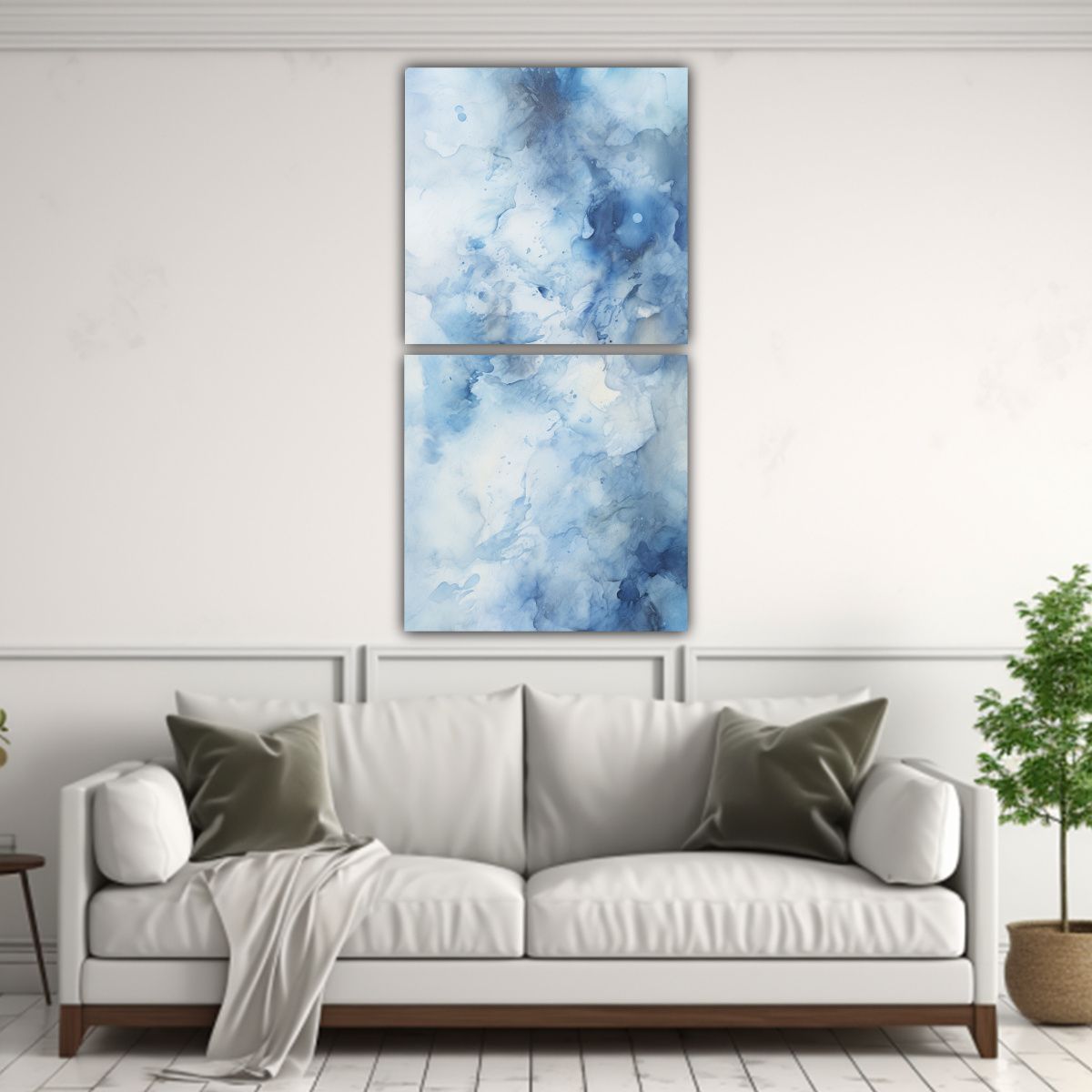 GENERICO - Pintura Decorativa Abstracta En Lienzo Sublimado 30x60 Cm