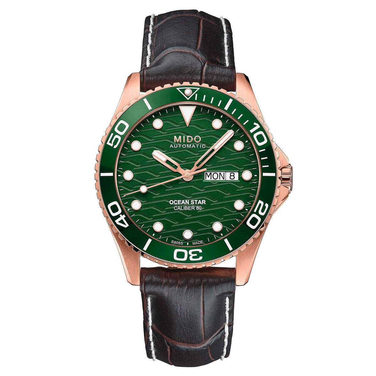 MIDO - Reloj Mido Ocean Star 200C Cuero Café