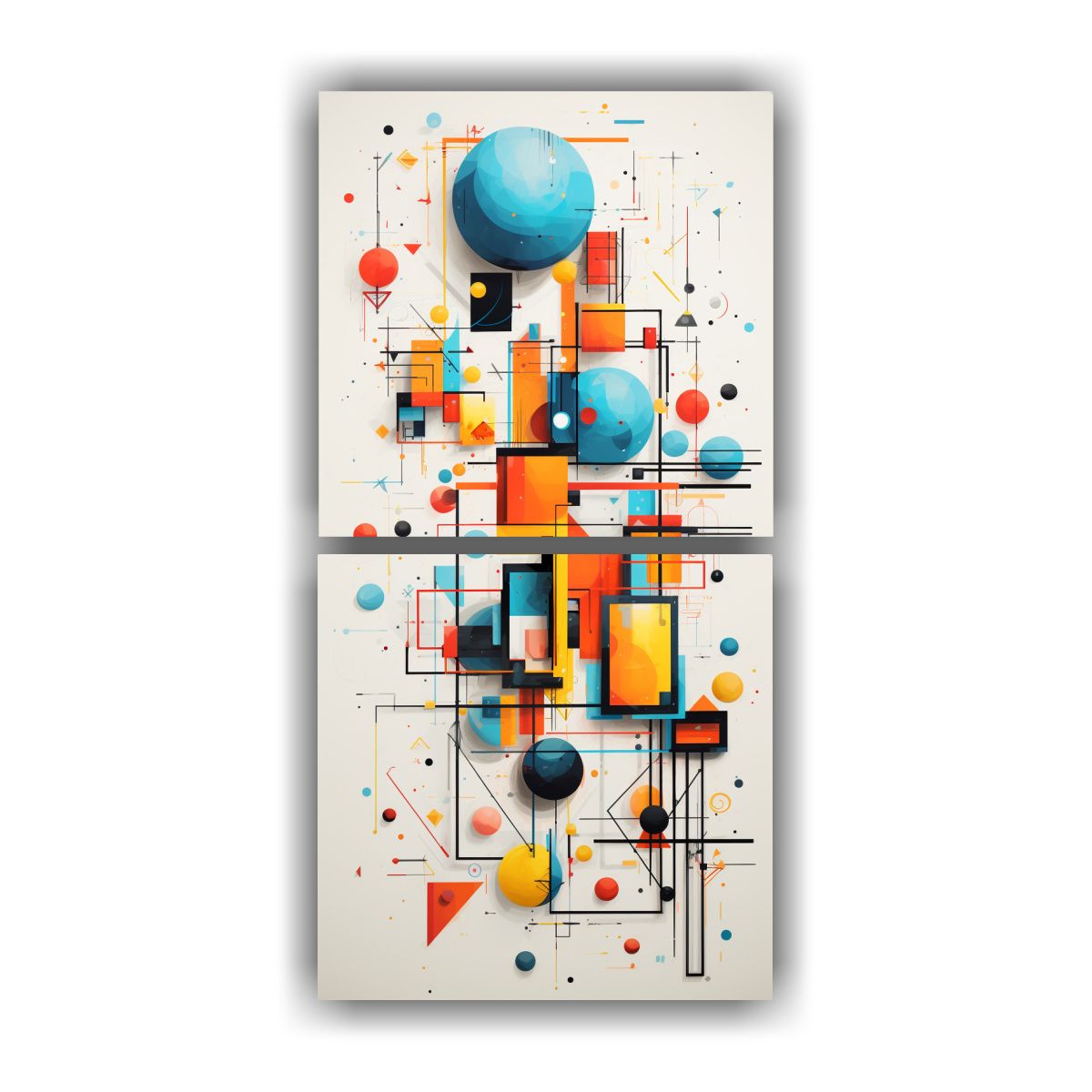 GENERICO - Pinturas Decorativas De Lienzo Abstractas 50x100 Cm