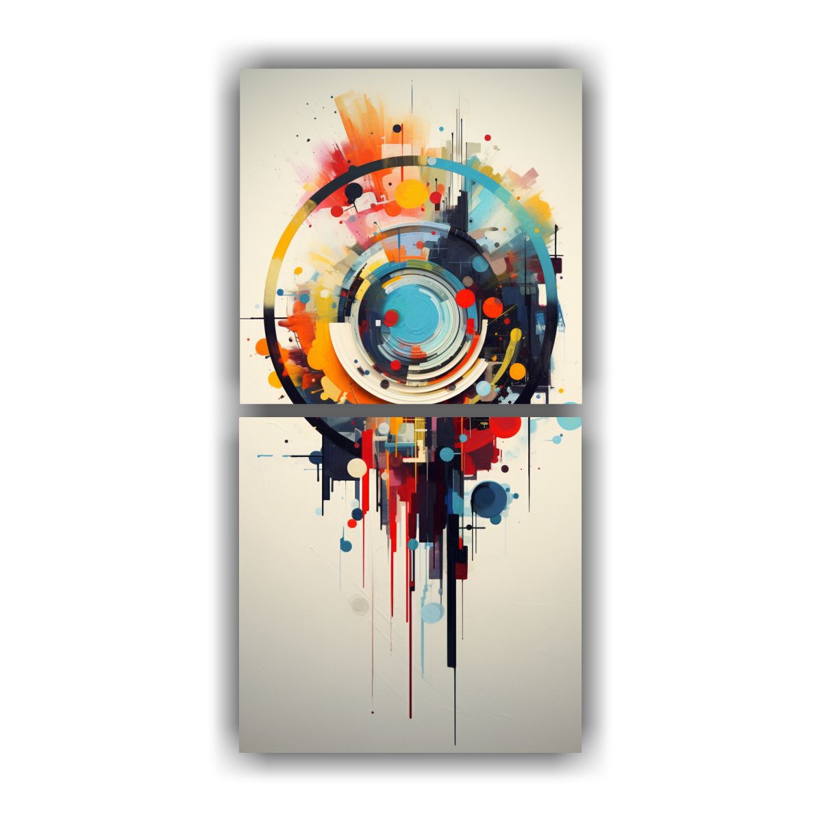 GENERICO - Pinturas Decorativas Estilo Expresionismo Central 30x60 Cm