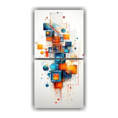 GENERICO - Dos Artes Vanguardia Modernidad Pinturas 20x40 Cm