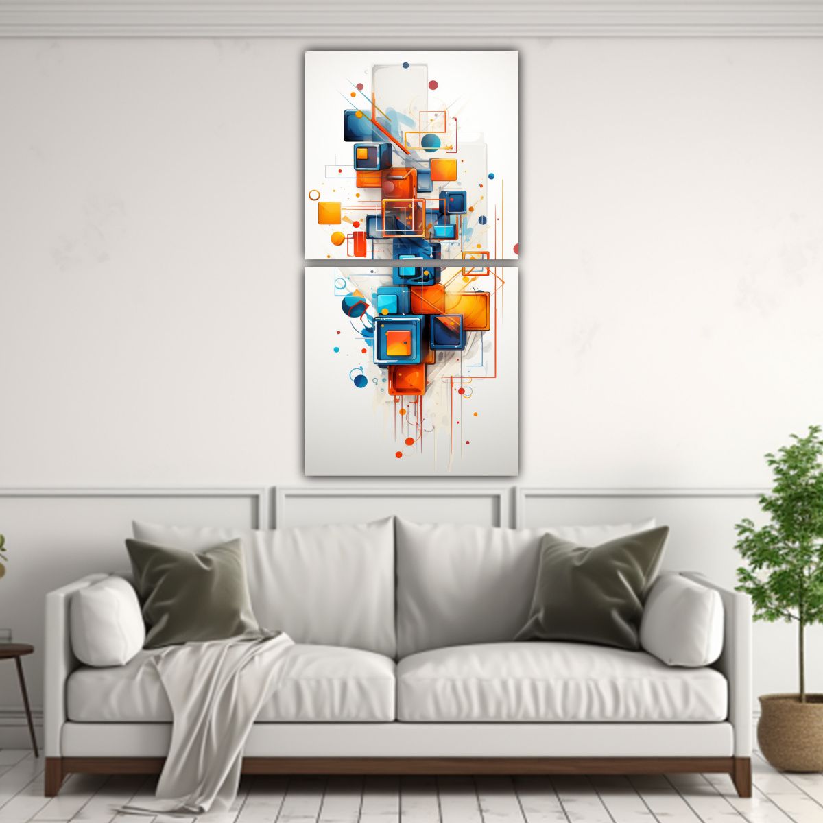 GENERICO - Dos Artes Vanguardia Modernidad Pinturas 20x40 Cm