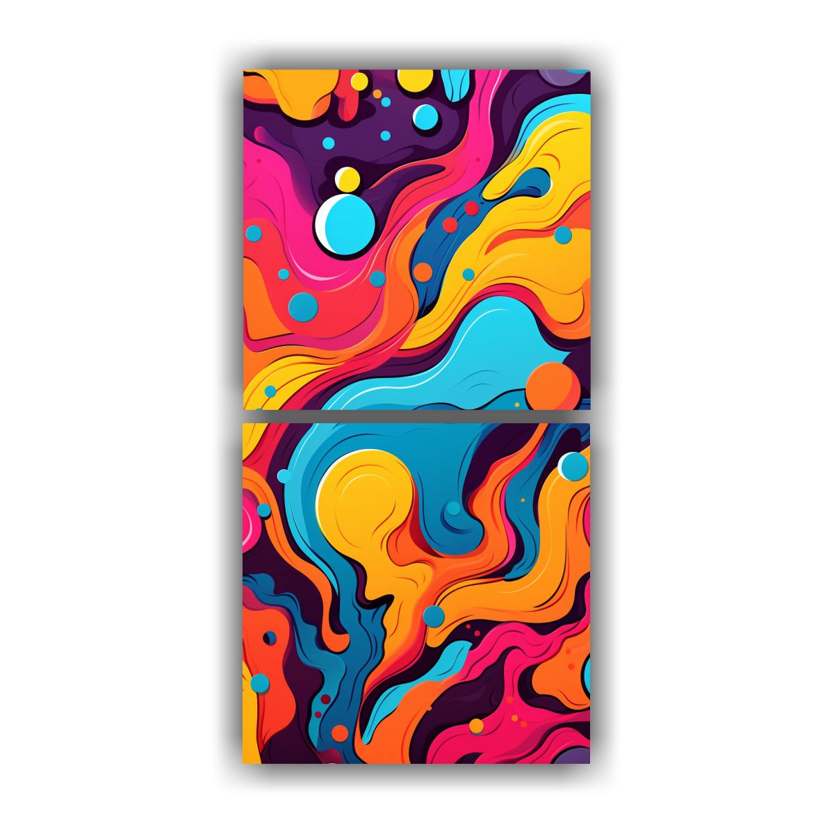 GENERICO - Pinturas Abstractas Para Pared Con Tonos 60x120 Cm