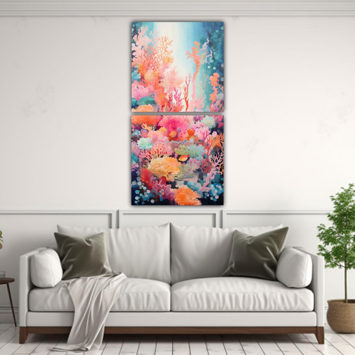 GENERICO - Cuadro Decorativo Visual Abstracto De Un Viaje A 40x80 Cm