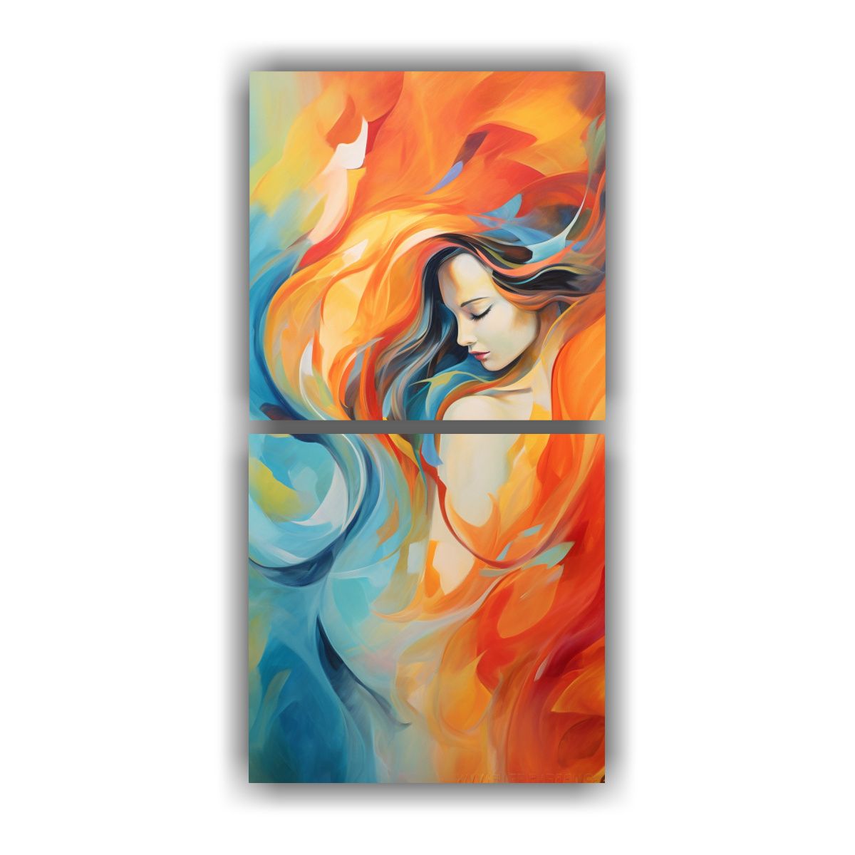 GENERICO - Set De 2 Arte Estilo Galería Para Sala 30x60 Cm