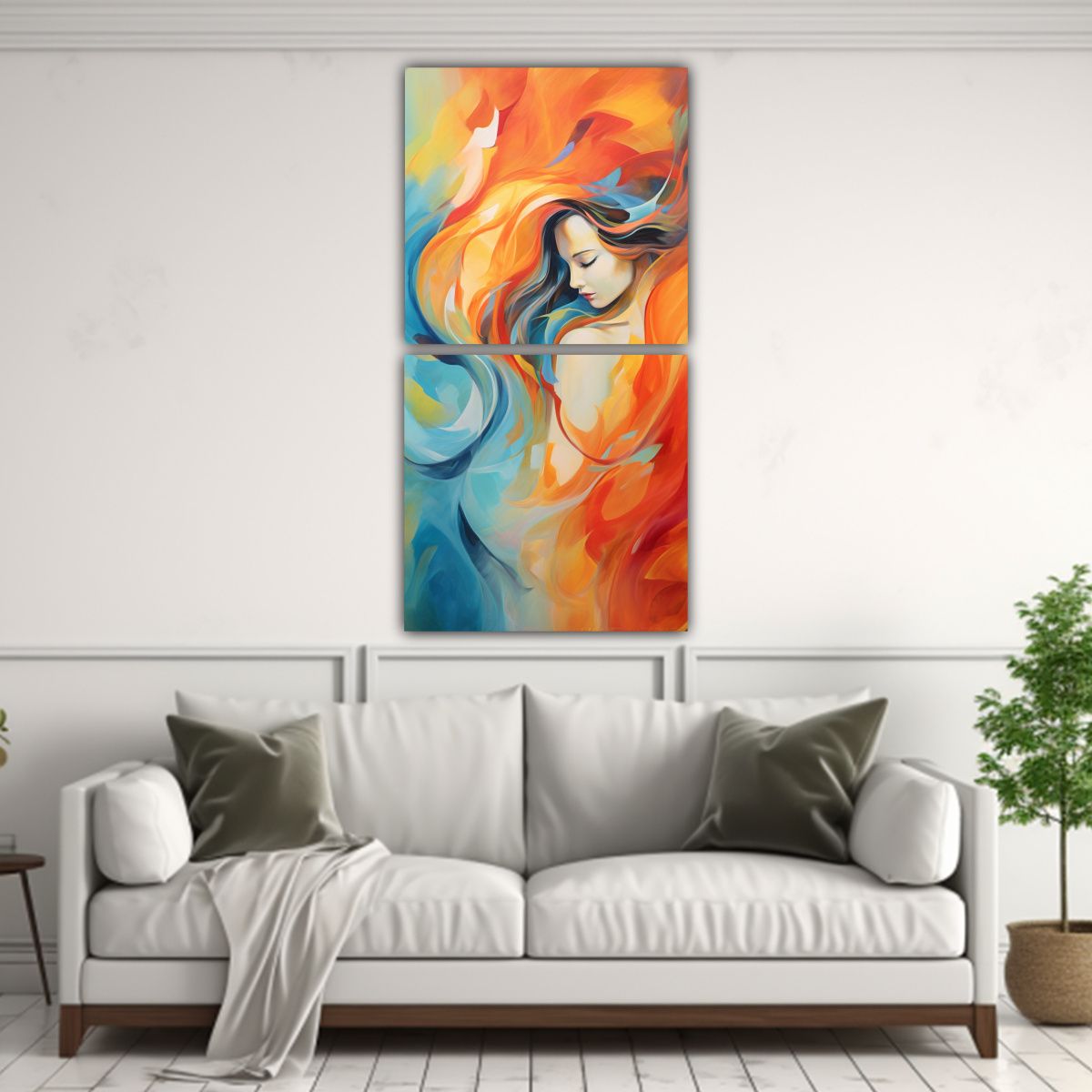 GENERICO - Set De 2 Arte Estilo Galería Para Sala 30x60 Cm